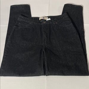 Authentic Vintage The Gap 80s Black Tapered Denim Jeans 100% Cotton sz 14